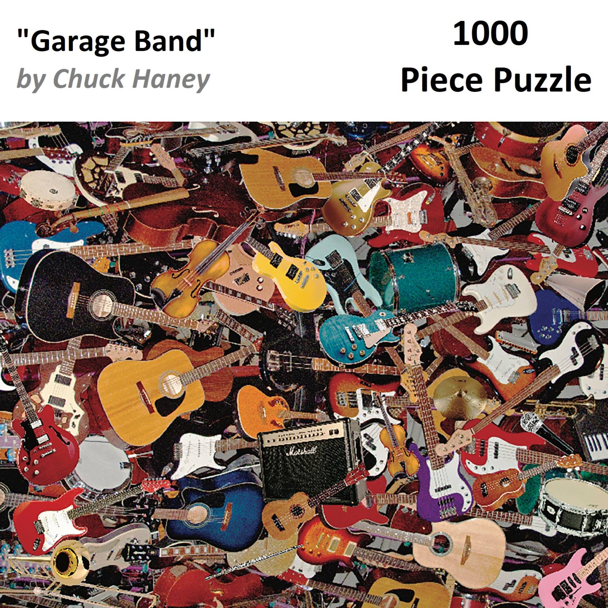 Hart Puzzles Garage Band by Chuck Haney 1,000 Piece Jigsaw Puzzle